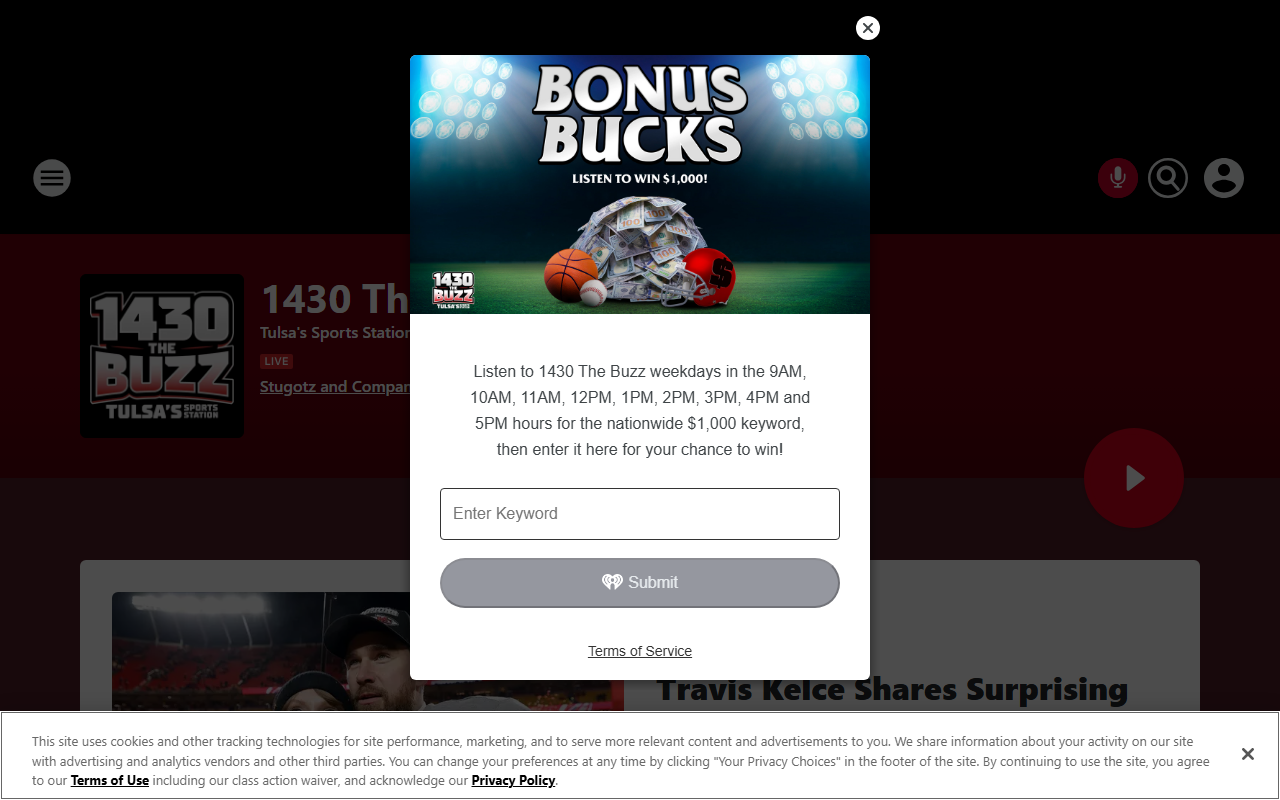 1430thebuzz.com screenshot