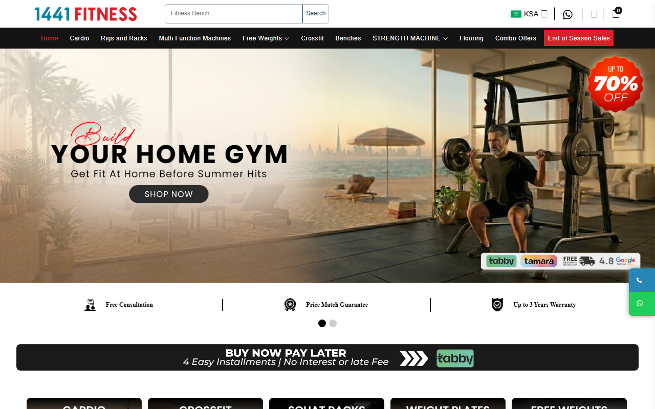 1441fitnessksa.com screenshot