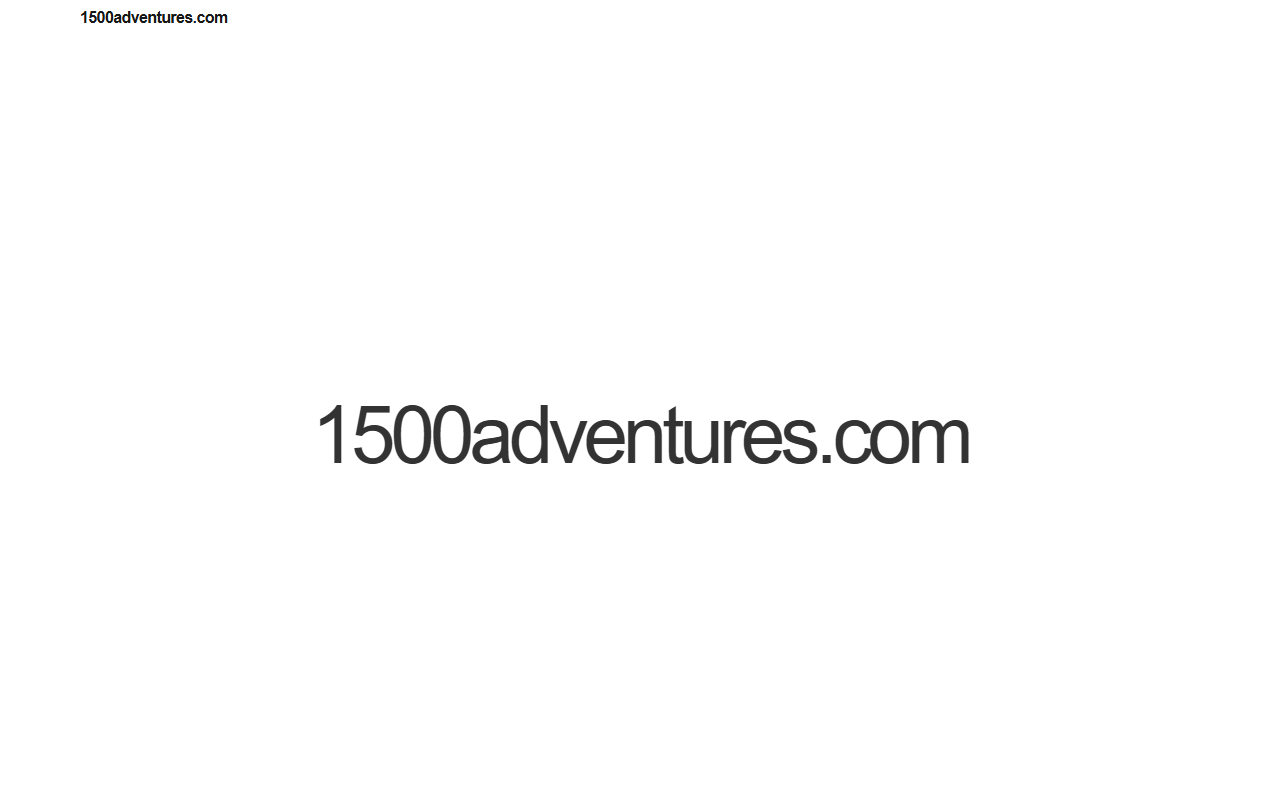 1500adventures.com screenshot