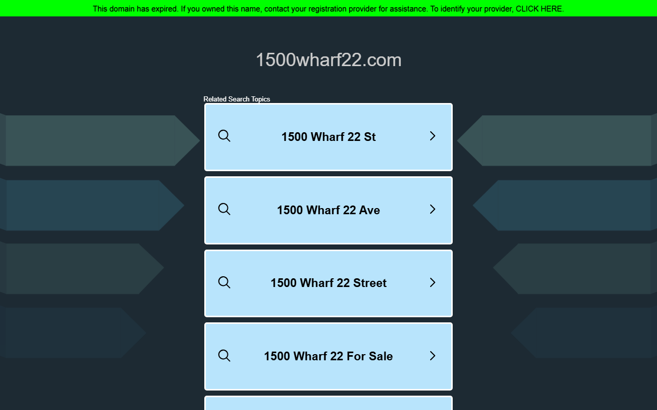 1500wharf22.com screenshot