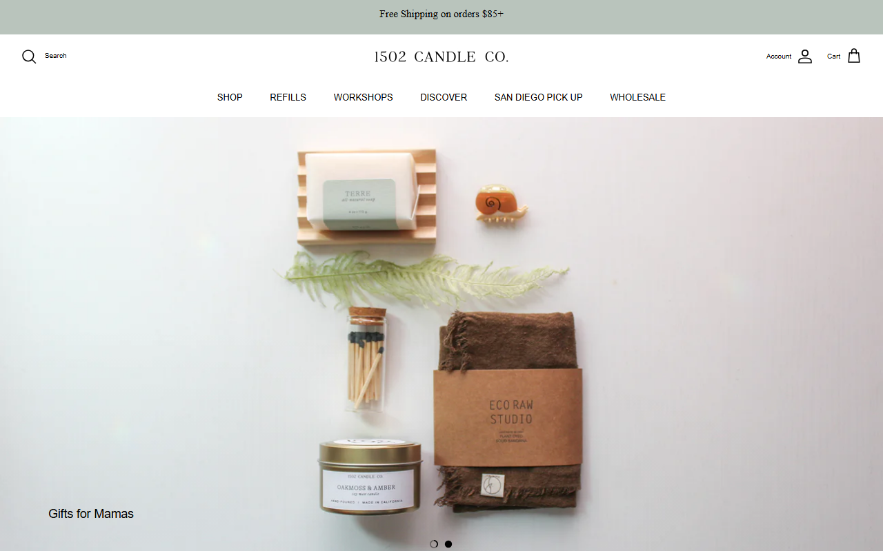 1502candleco.com screenshot
