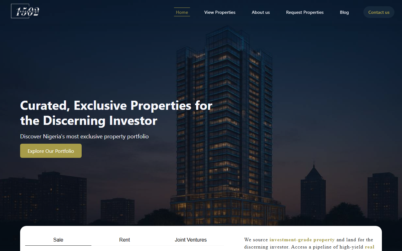 1502properties.com screenshot