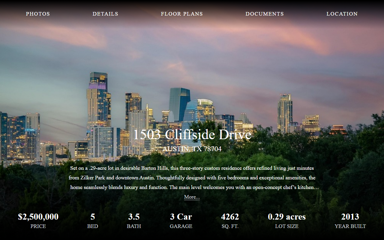 1503cliffside.com screenshot