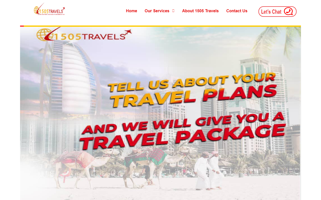 1505travels.com screenshot