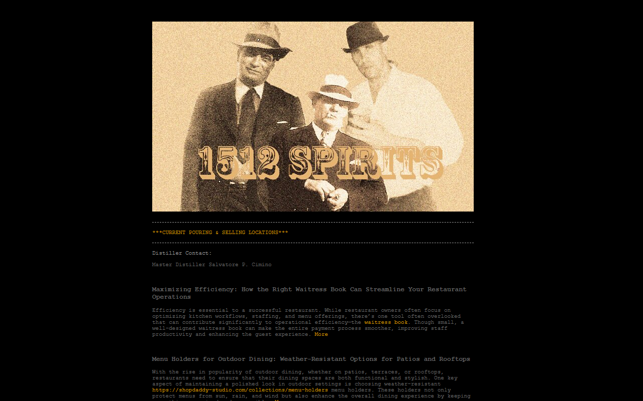 1512spirits.com screenshot