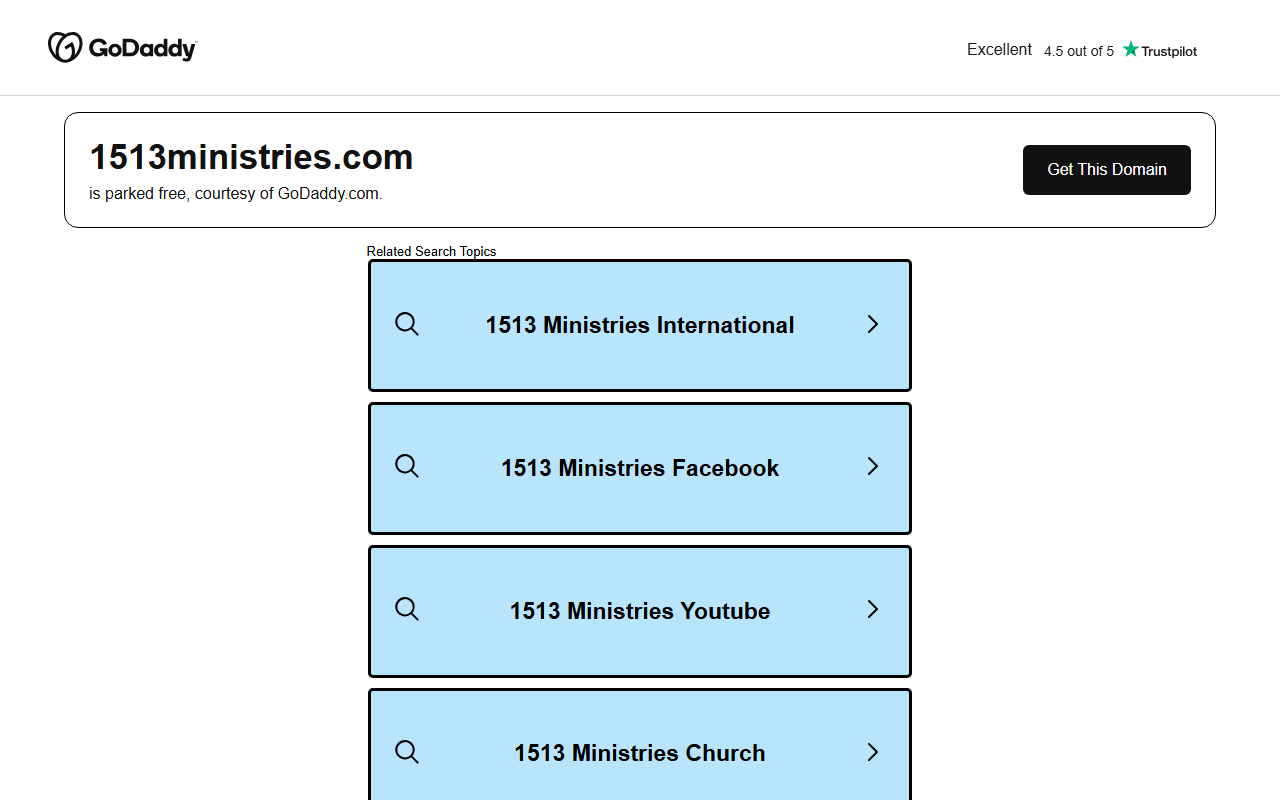1513ministries.com screenshot