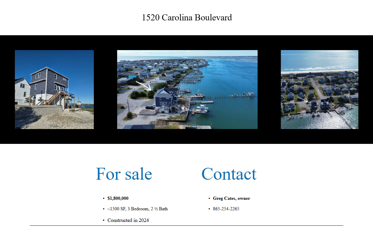 1520carolinablvd.com screenshot