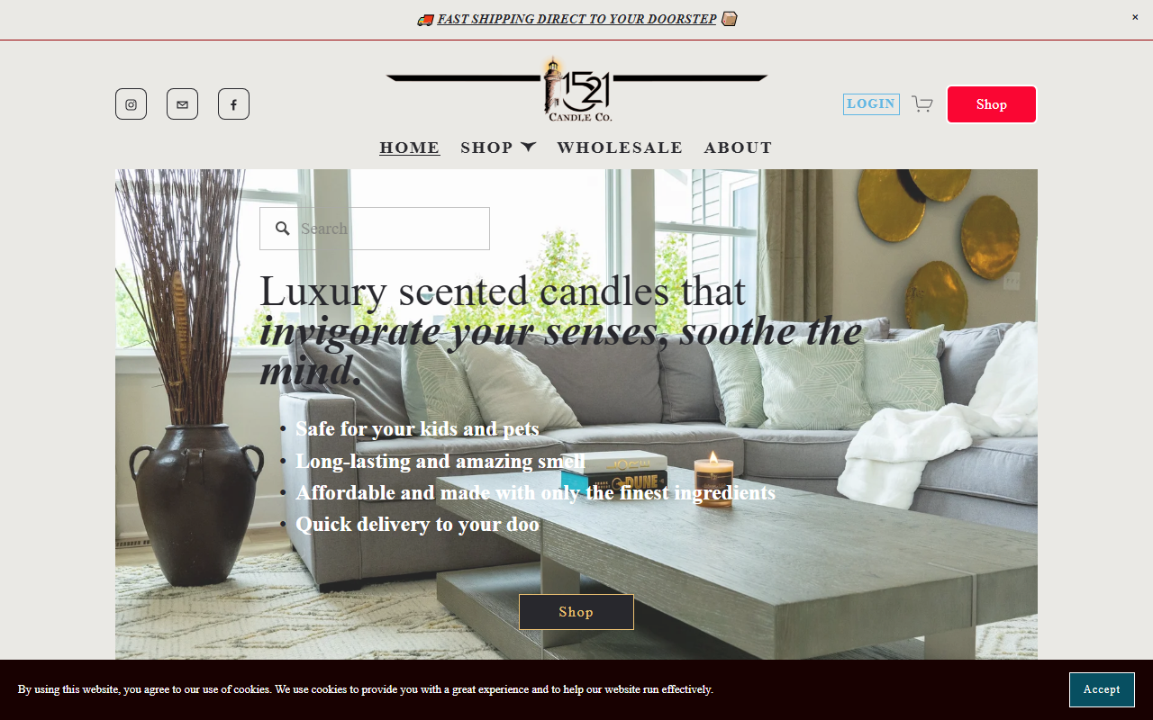 1521candleco.com screenshot