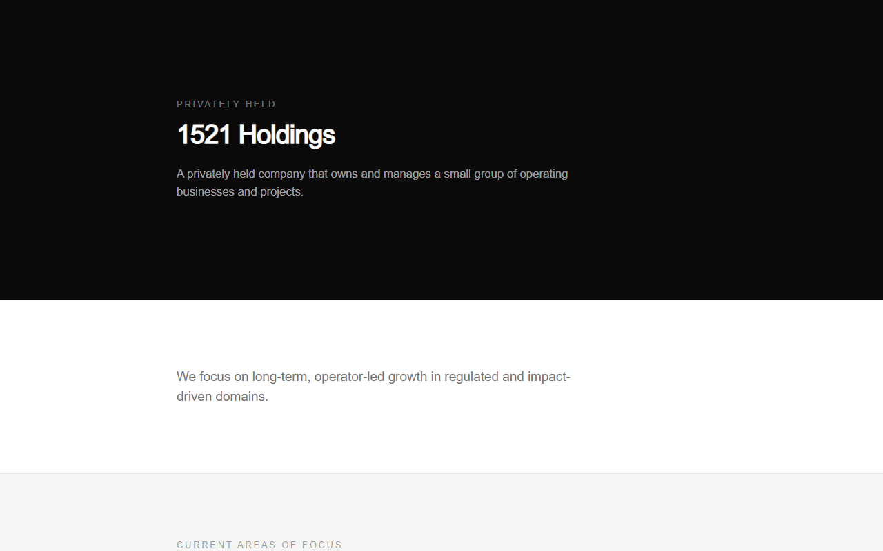 1521holdings.com screenshot