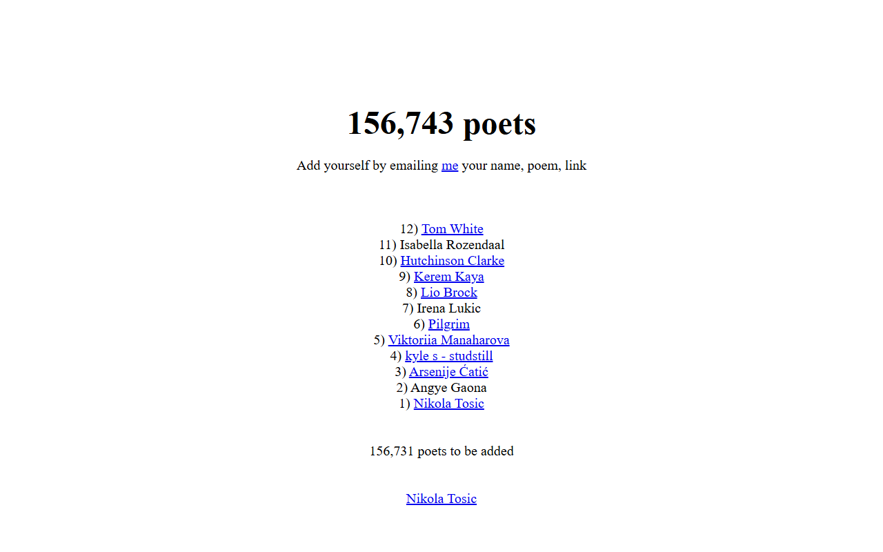 156743poets.com screenshot