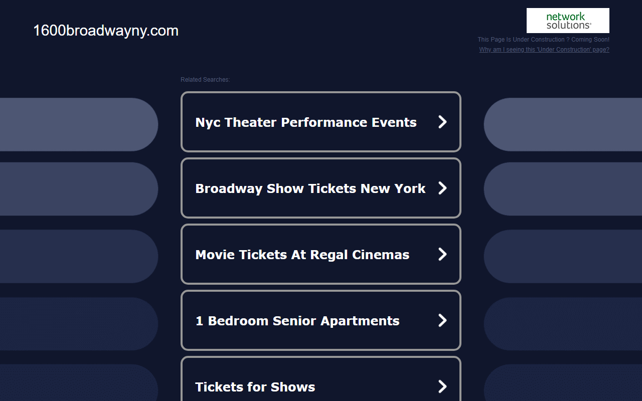 1600broadwayny.com screenshot