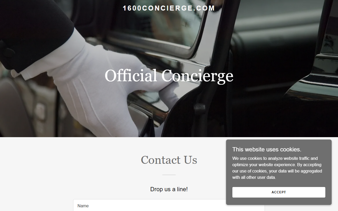 1600concierge.com screenshot