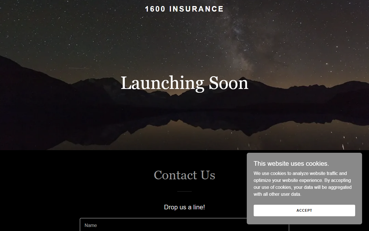 1600insurance.com screenshot
