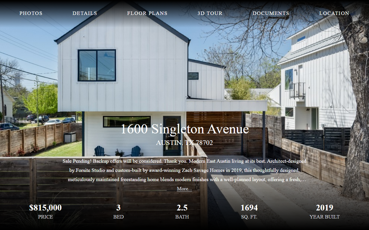 1600singleton.com screenshot