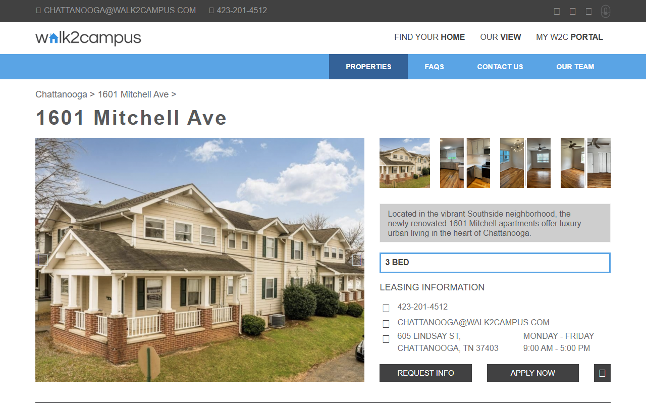 1601mitchell.com screenshot