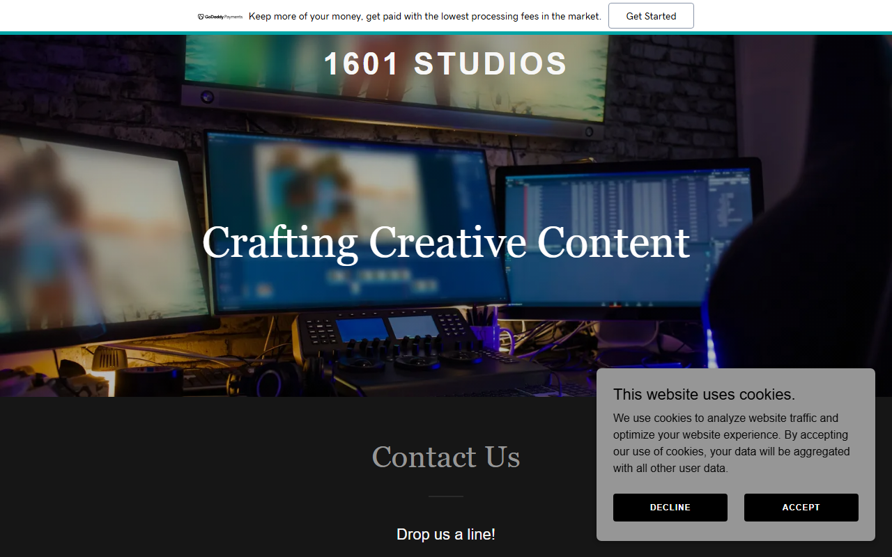 1601studios.com screenshot