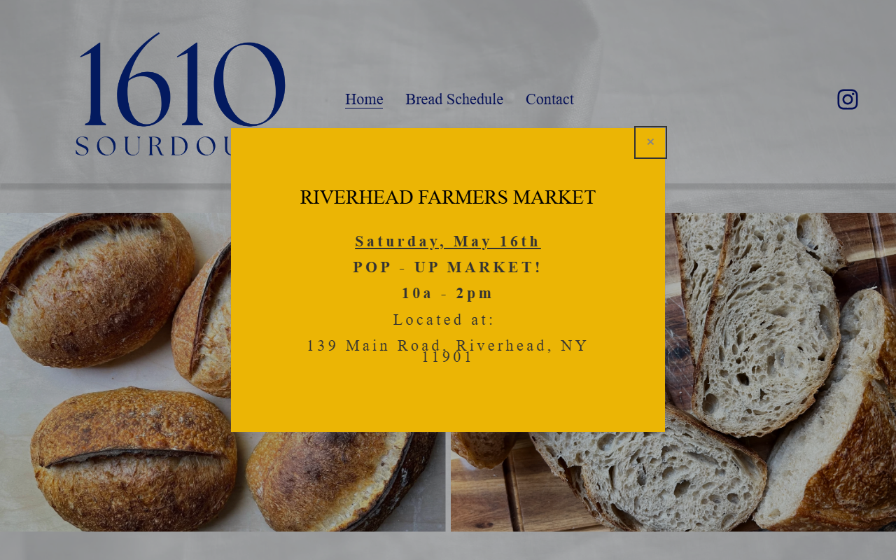 1610bakehouse.com screenshot