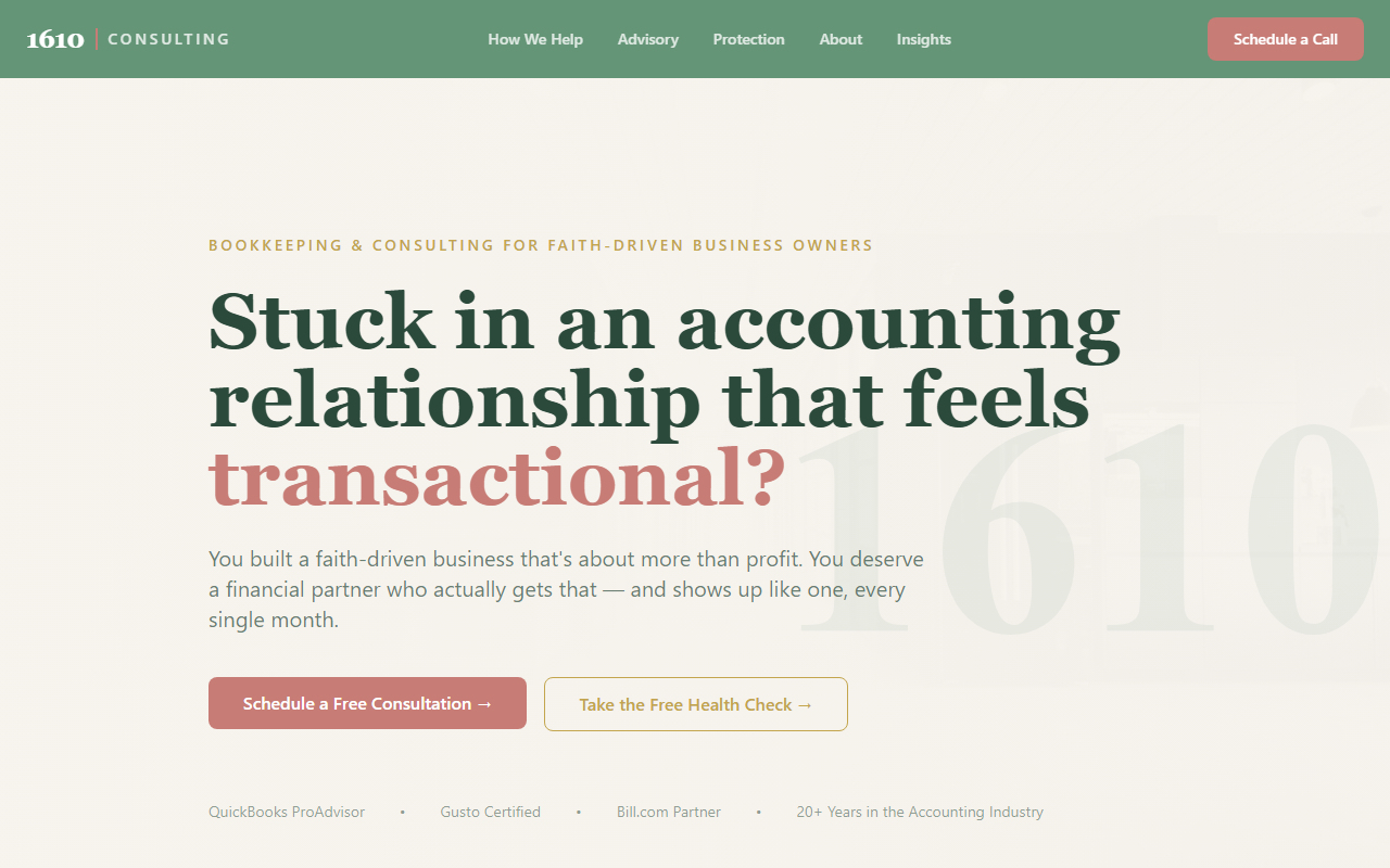 1610bookkeeping.com screenshot