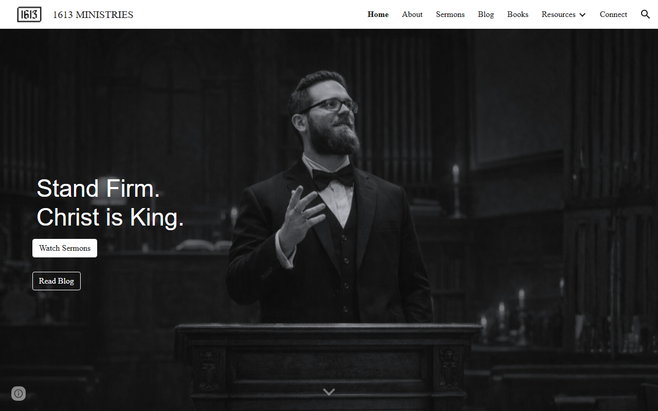 1613ministries.com screenshot