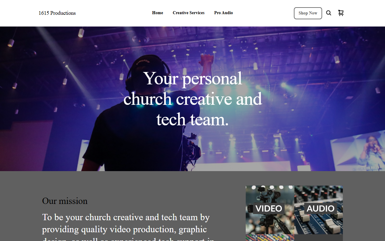 1615productions.com screenshot