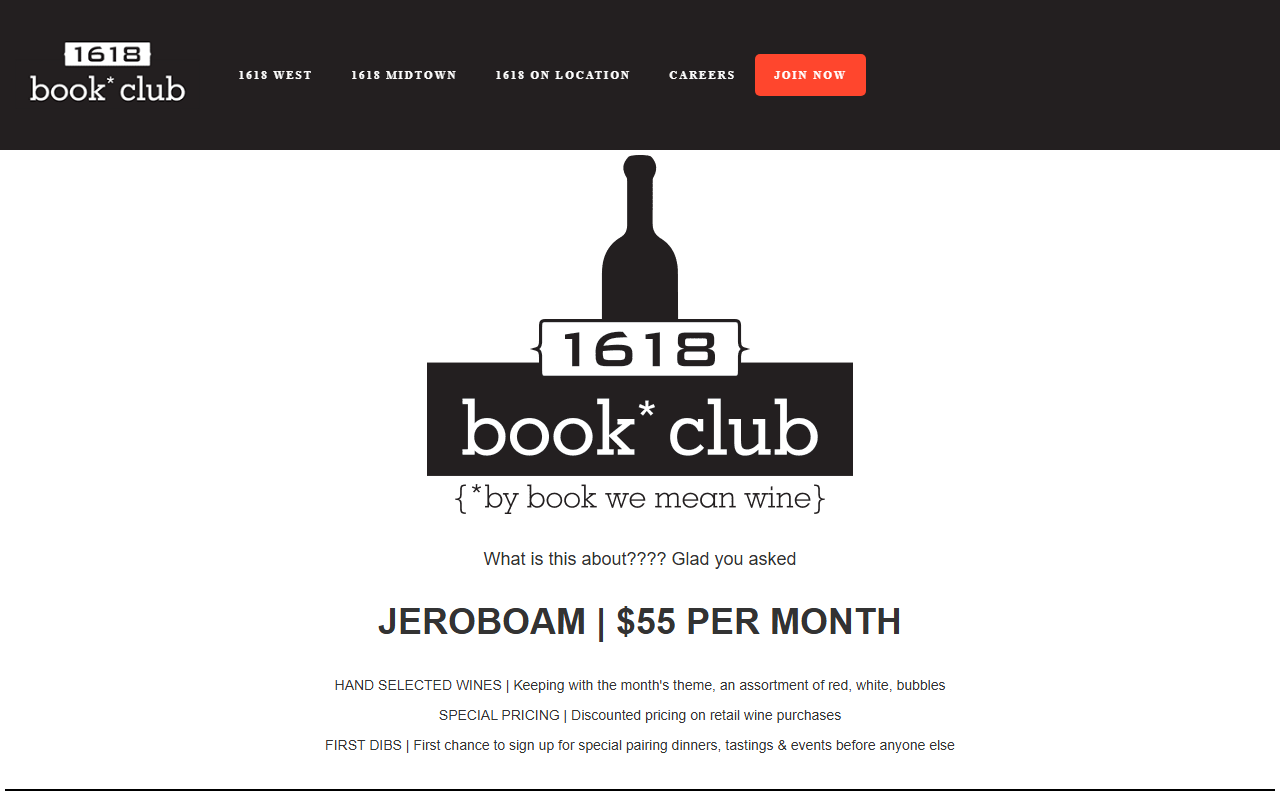 1618bookclub.com screenshot