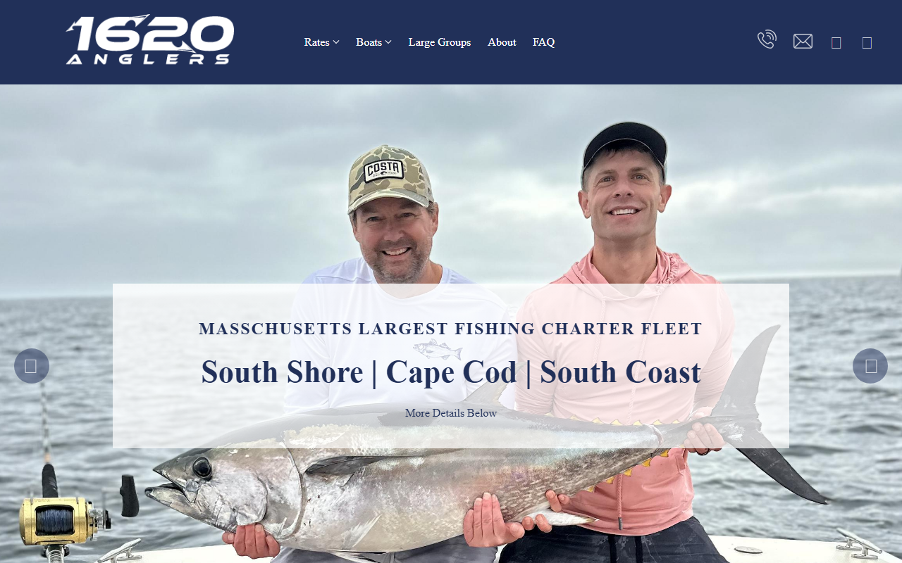 1620anglers.com screenshot