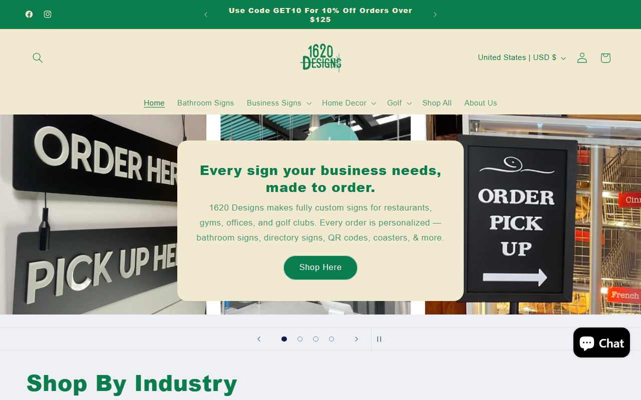 1620designs.com screenshot