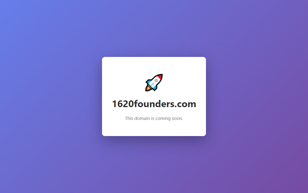 1620founders.com screenshot