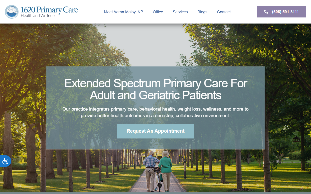 1620primarycare.com screenshot