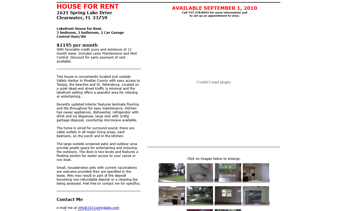 1621springlake.com screenshot