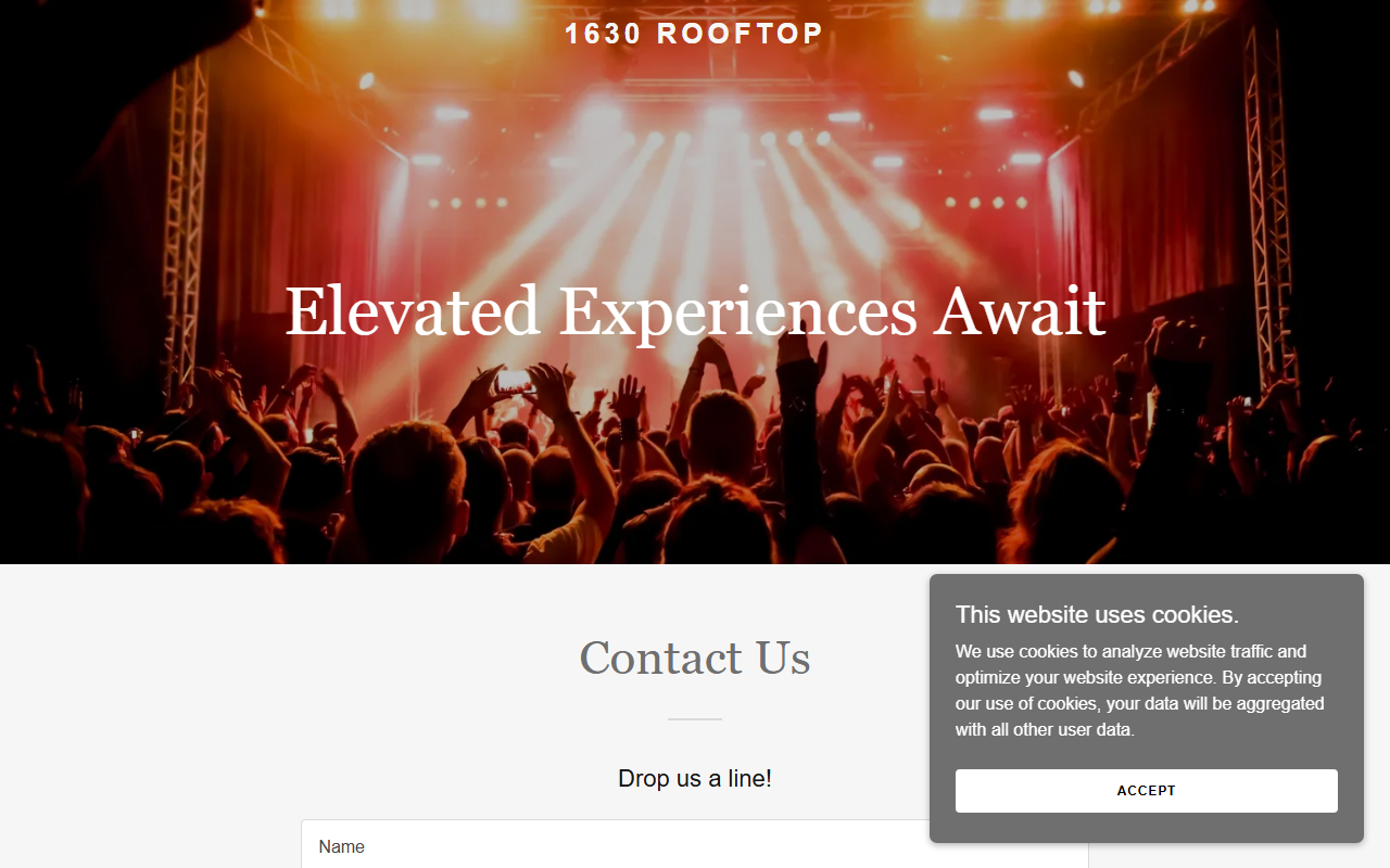 1630rooftop.com screenshot