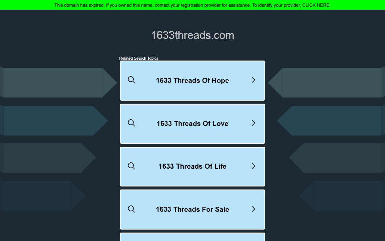 1633threads.com screenshot