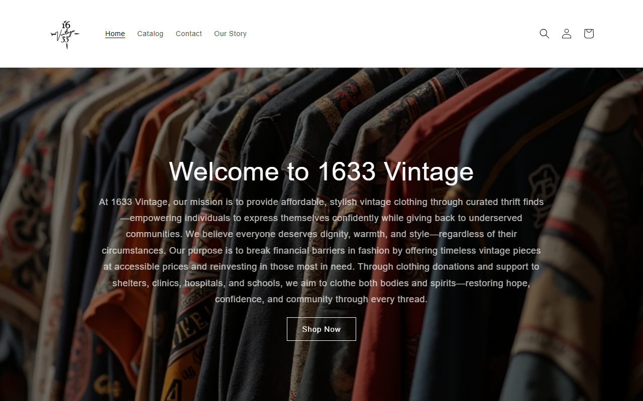1633vintage.com screenshot