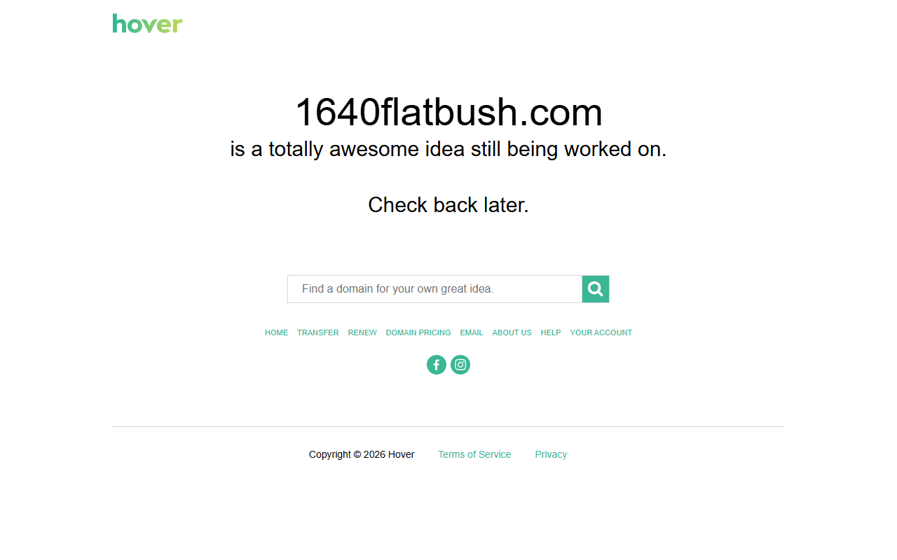 1640flatbush.com screenshot
