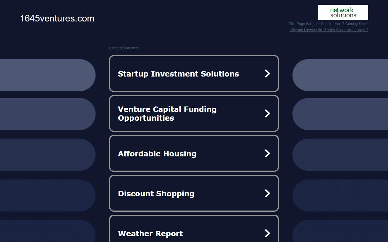 1645ventures.com screenshot