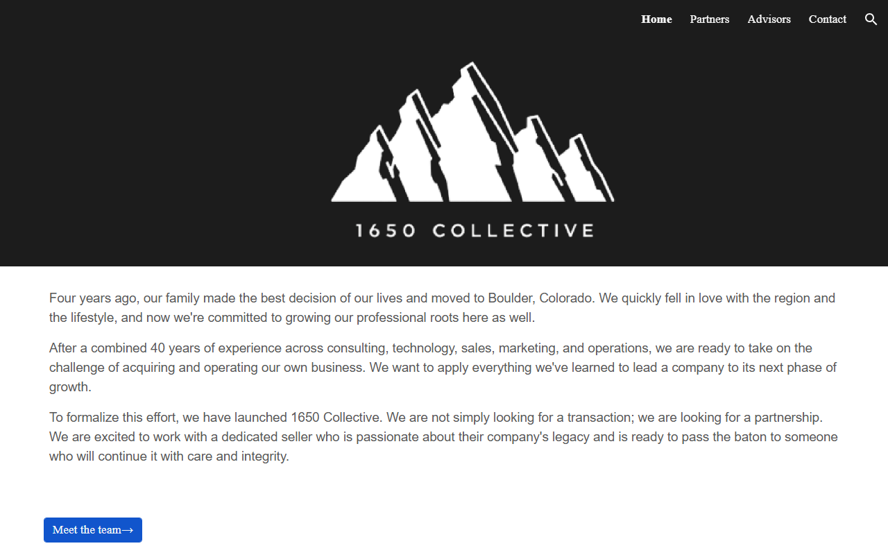 1650collective.com screenshot