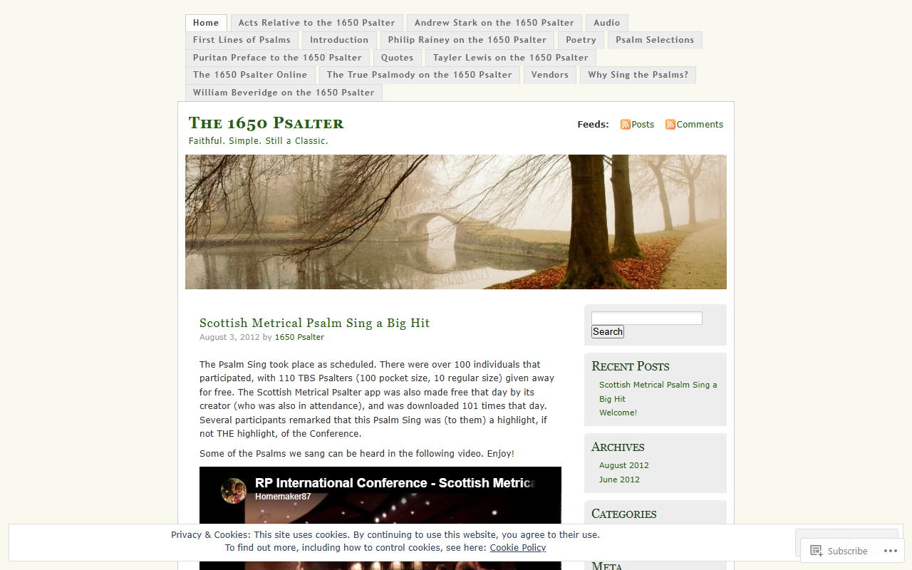 1650psalter.com screenshot