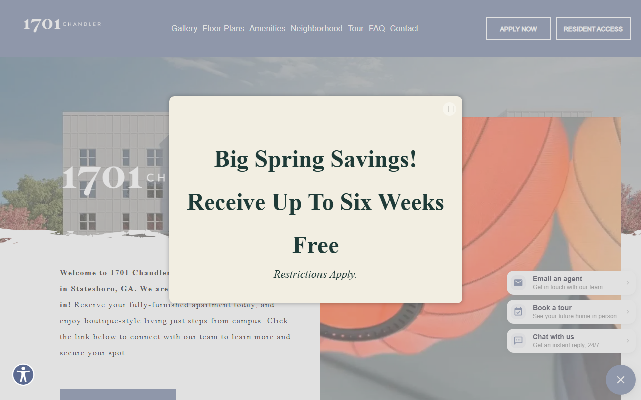 1701chandler.com screenshot