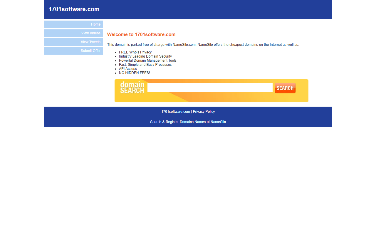 1701software.com screenshot