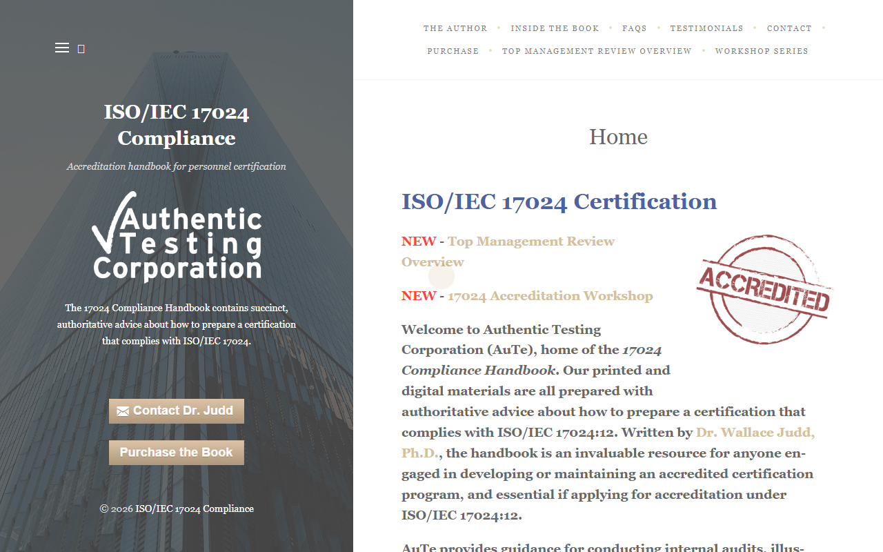 17024compliance.com screenshot