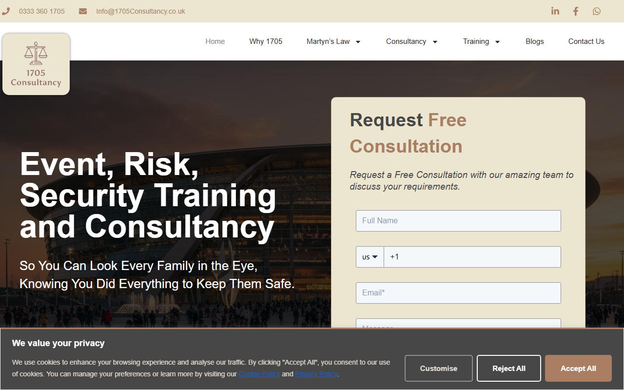 1705consultancy.com screenshot