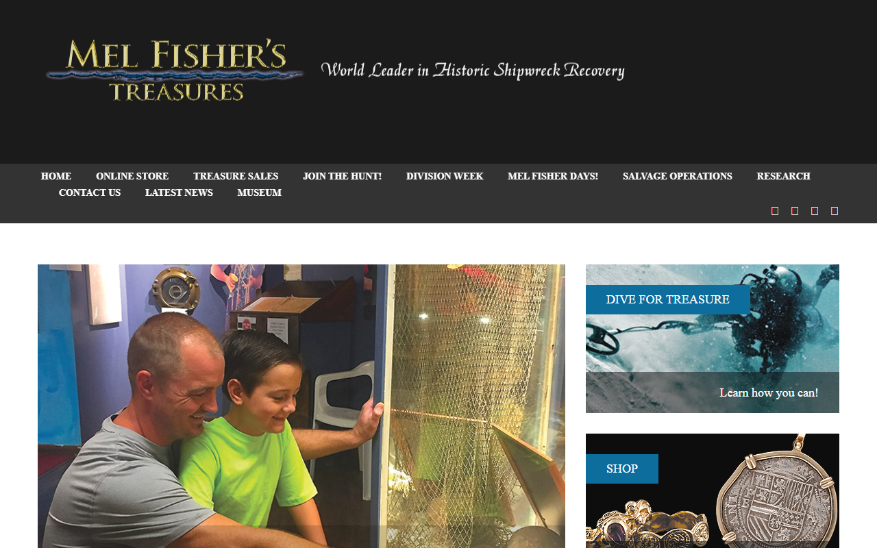 1715shipwreck.com screenshot