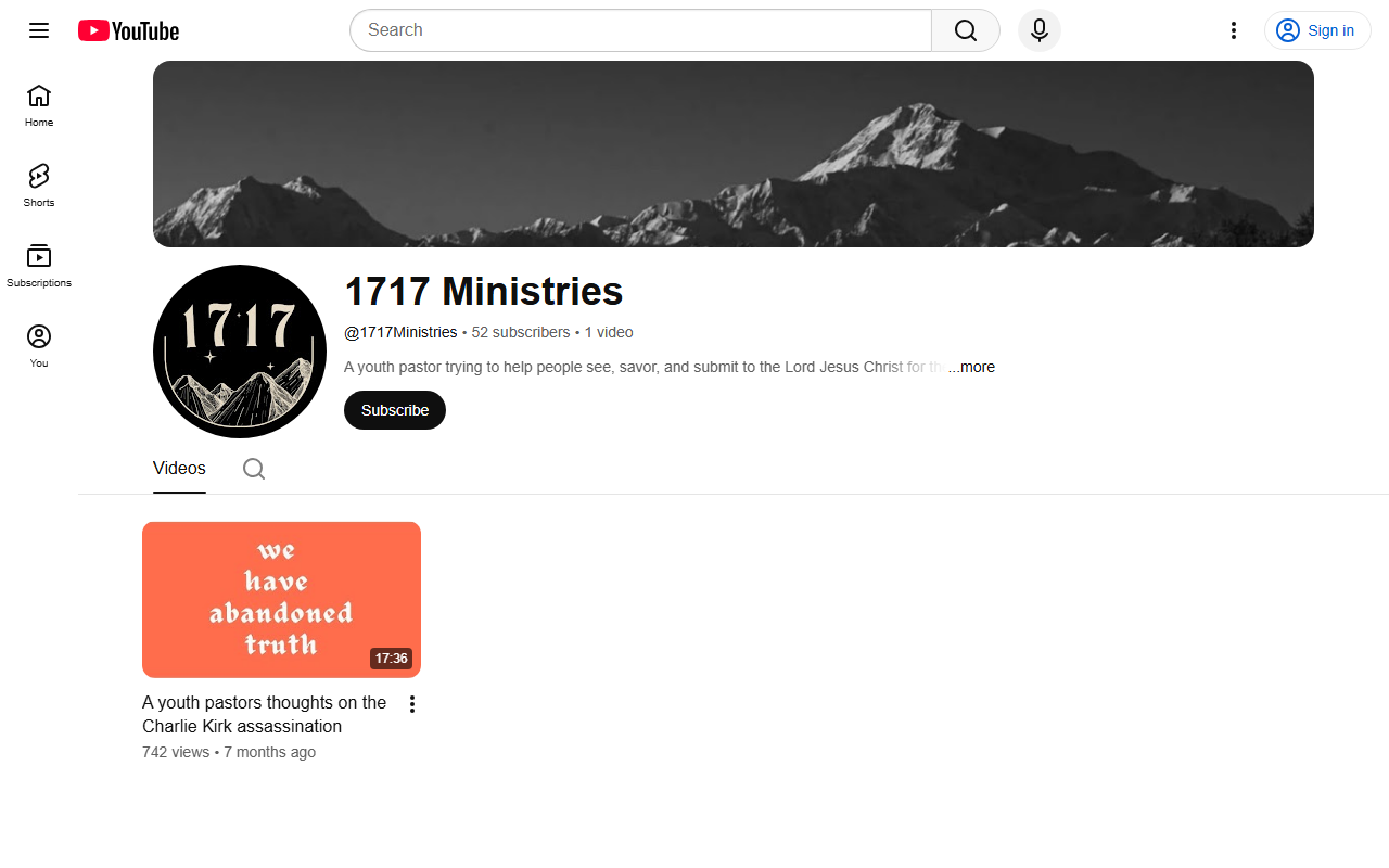 1717ministries.com screenshot
