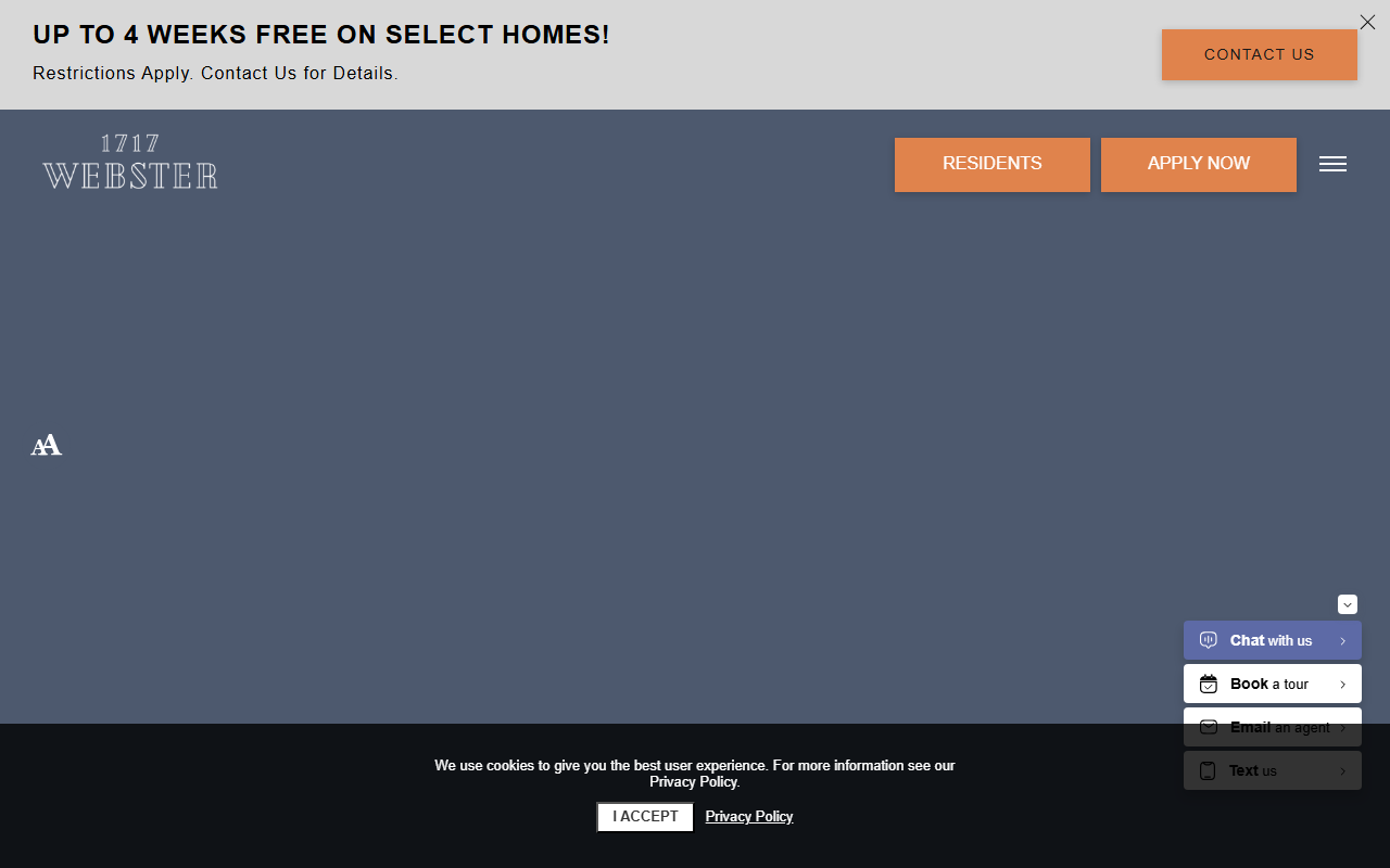 1717websterapts.com screenshot