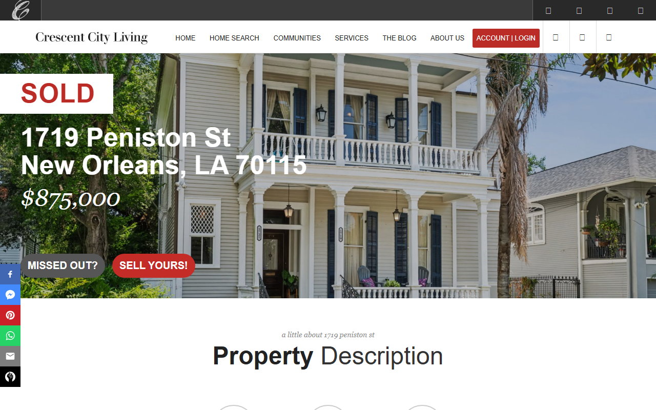 1719peniston.com screenshot
