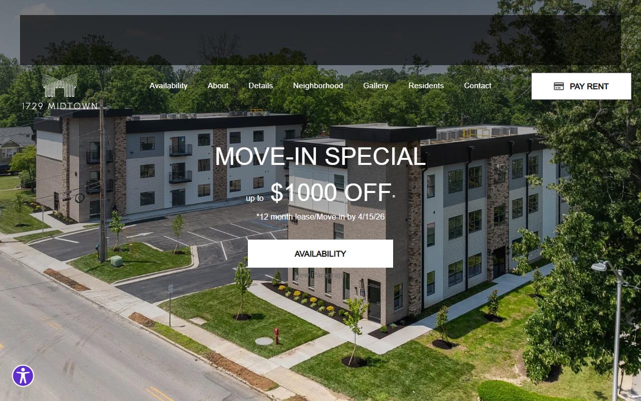 1729midtown.com screenshot
