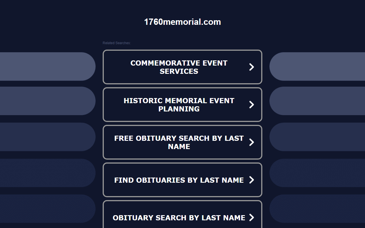 1760memorial.com screenshot