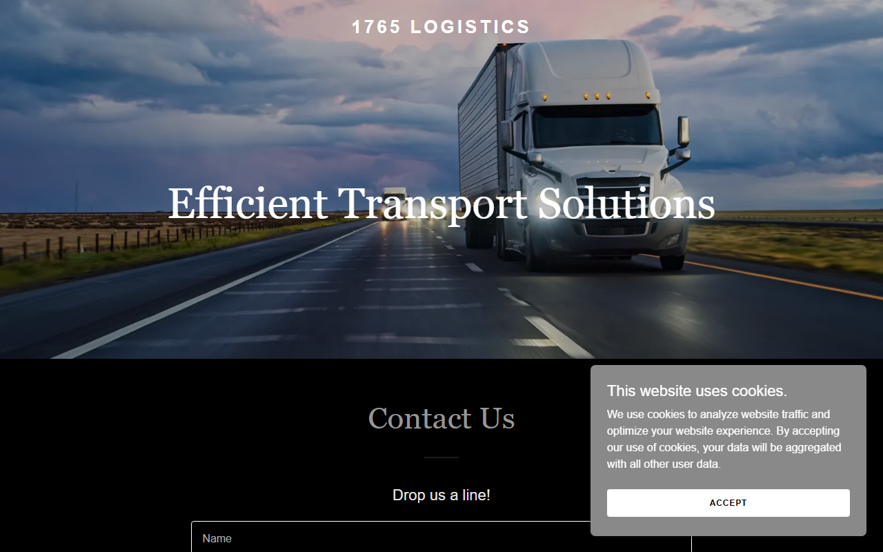1765logistics.com screenshot