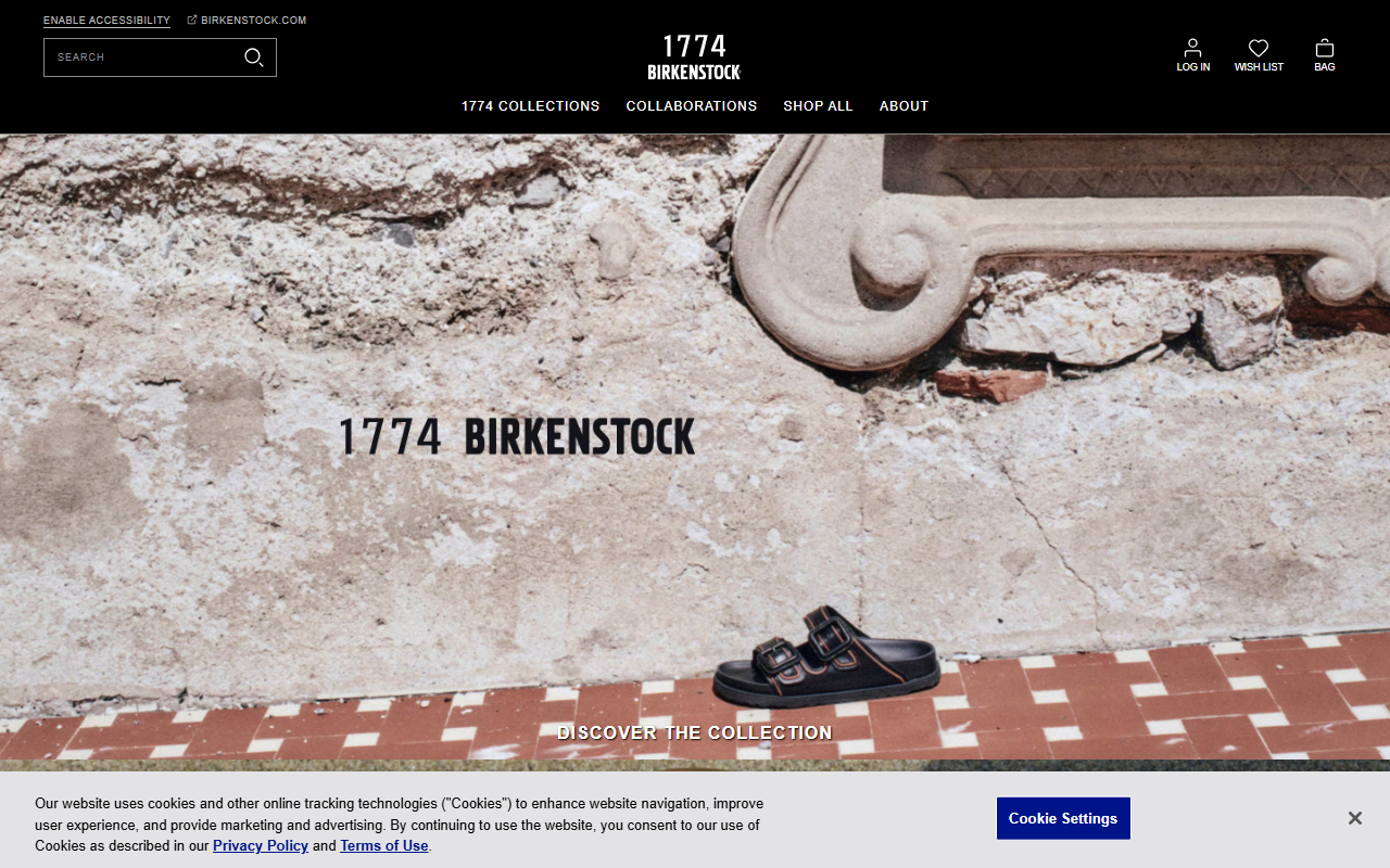 1774birkenstock.com screenshot