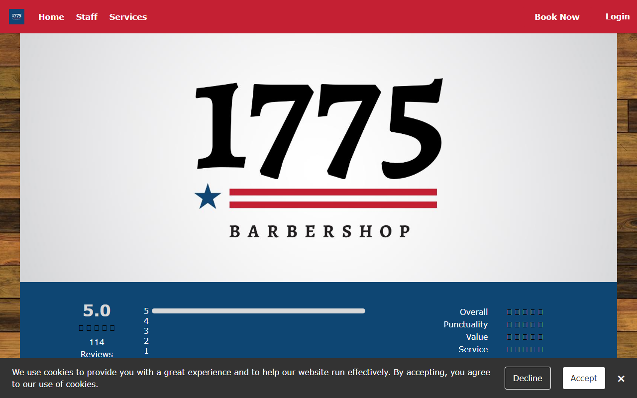 1775barbershop.com screenshot